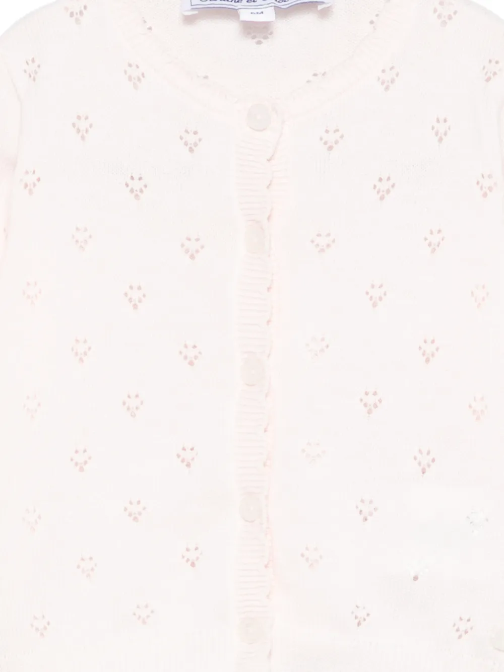 Tartine Et Chocolat Openwork vest met lange mouwen Roze