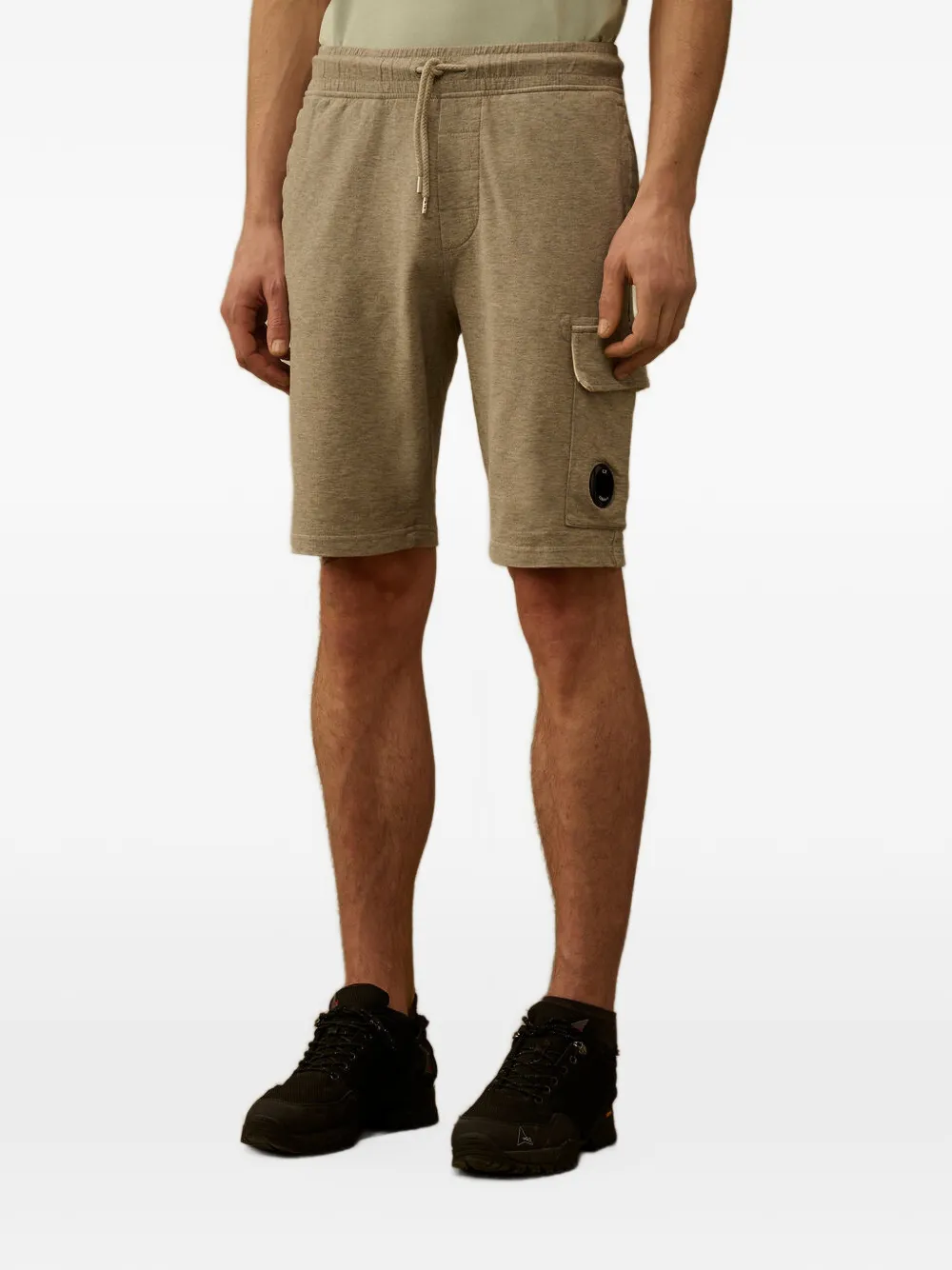 C.P. Company Shorts met opgestikte zak en trekkoord Grijs