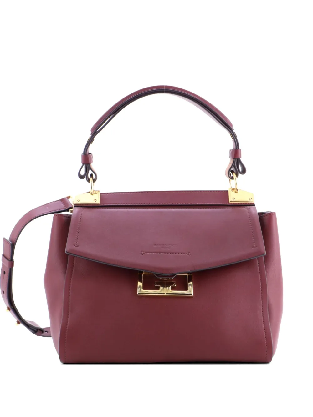 Pre-owned Givenchy Mystic Bag Leather Small Shoulder Bag In Red