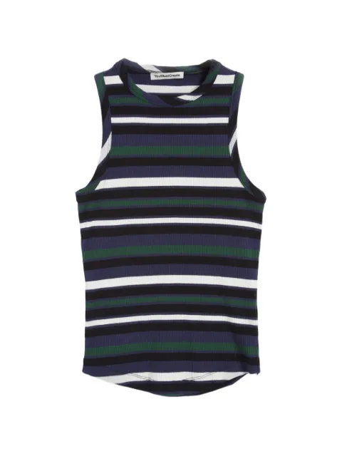 YMC Rainshine striped ribbed vest
