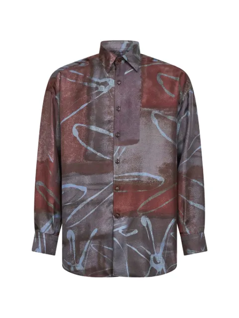 Costumein floral-print shirt
