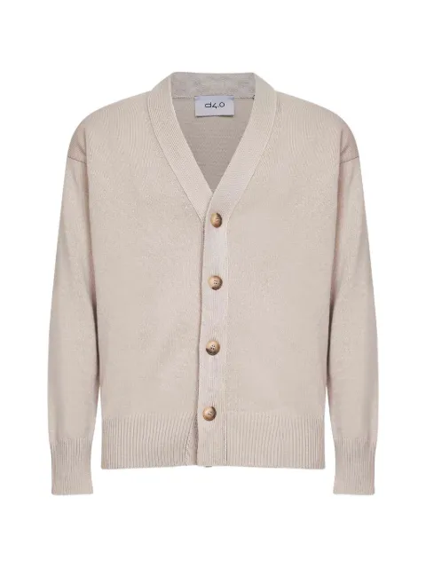 D4.0 buttoned V-neck cardigan