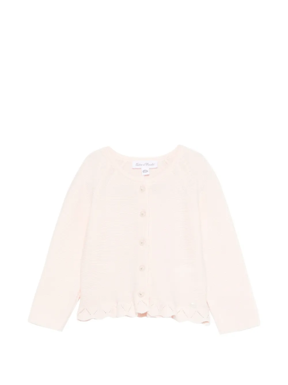 Tartine Et Chocolat scalloped cardigan - Rosa
