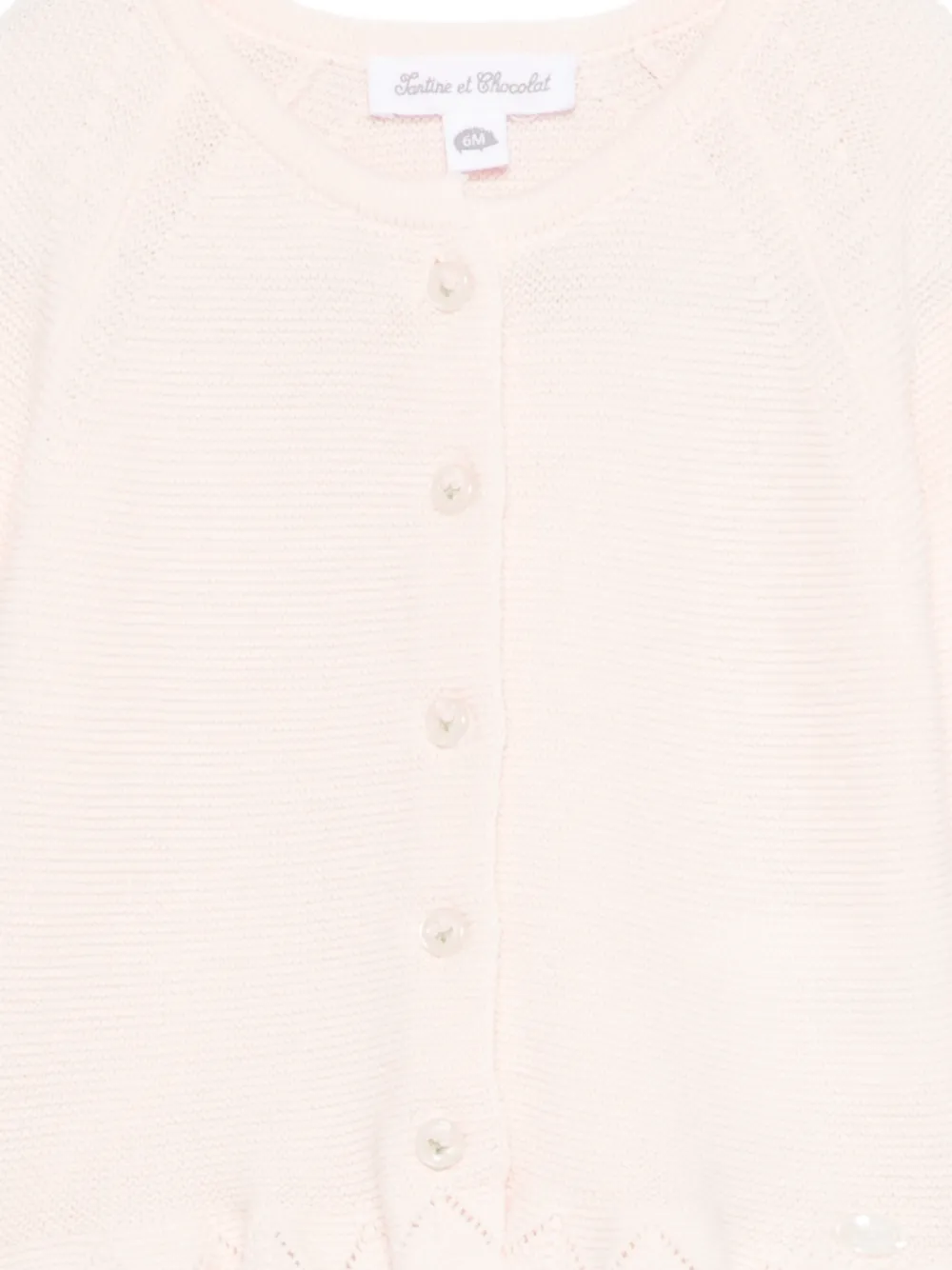 Tartine Et Chocolat Gewelfd vest Roze