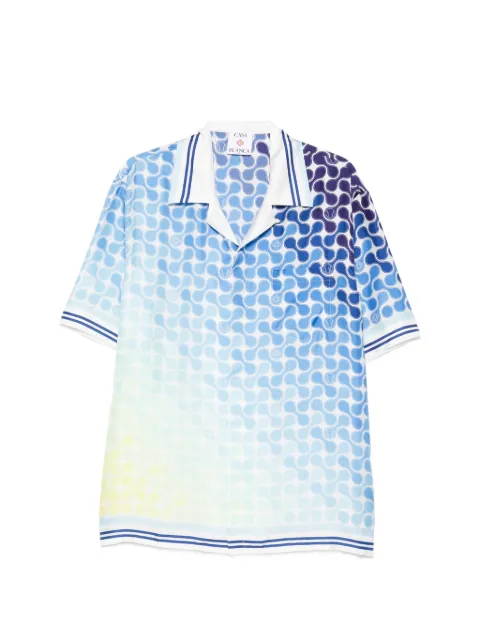 Casablanca Tennis Tile Cuban patterned shirt