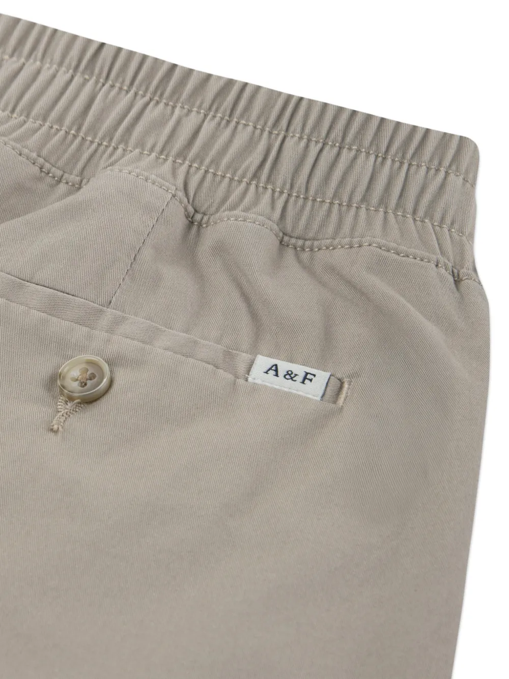 ABERCROMBIE FITCH KIDS Elastische shorts met trekkoord Beige