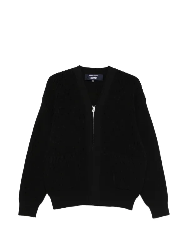 Comme Des Garçons Homme ジップアップ カーディガン | ブラック