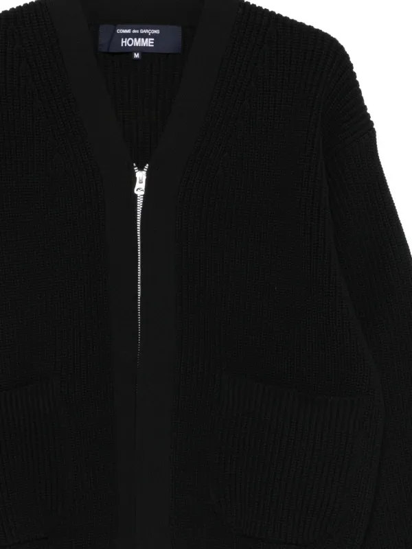 Comme Des Garçons Homme ジップアップ カーディガン | ブラック