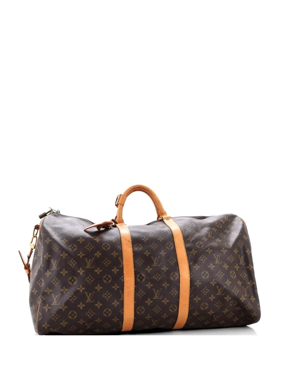 Louis Vuitton Pre-Owned Keepall Bandouliere Bag Monogram Canvas 55 travel bag - Marrone