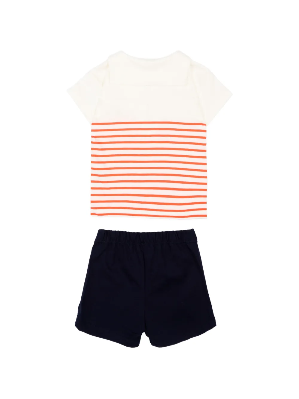 Petit Bateau T-shirt en shorts Blauw