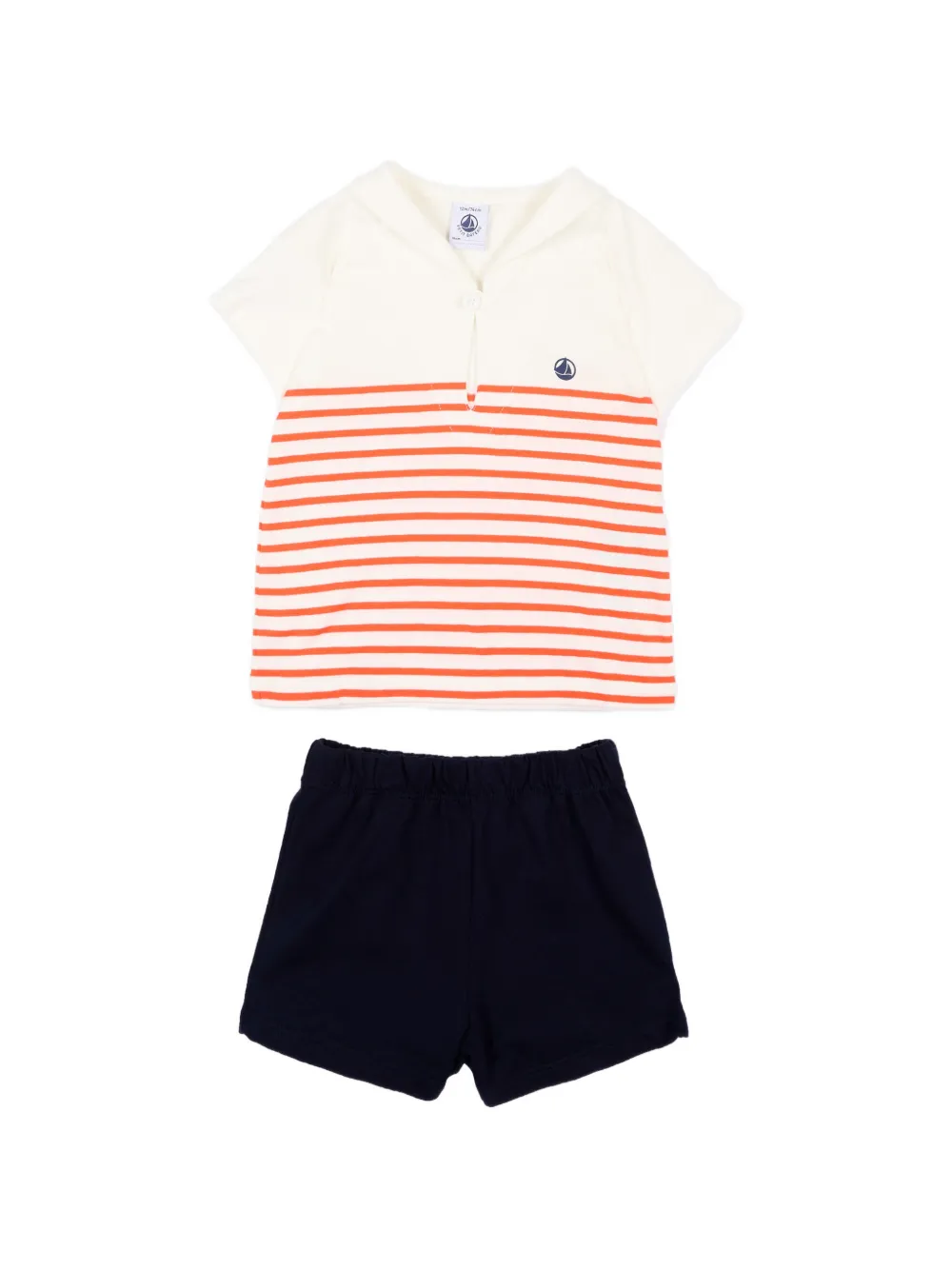 Petit Bateau T-shirt and shorts set (set of two) - Blu