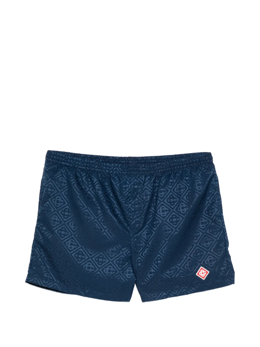 Casablanca patterned swim shorts - Blu