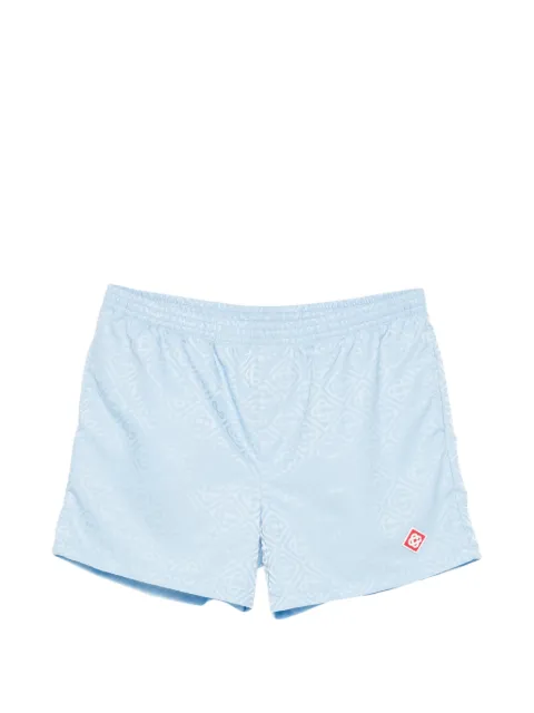 Casablanca logo-jacquard swim shorts