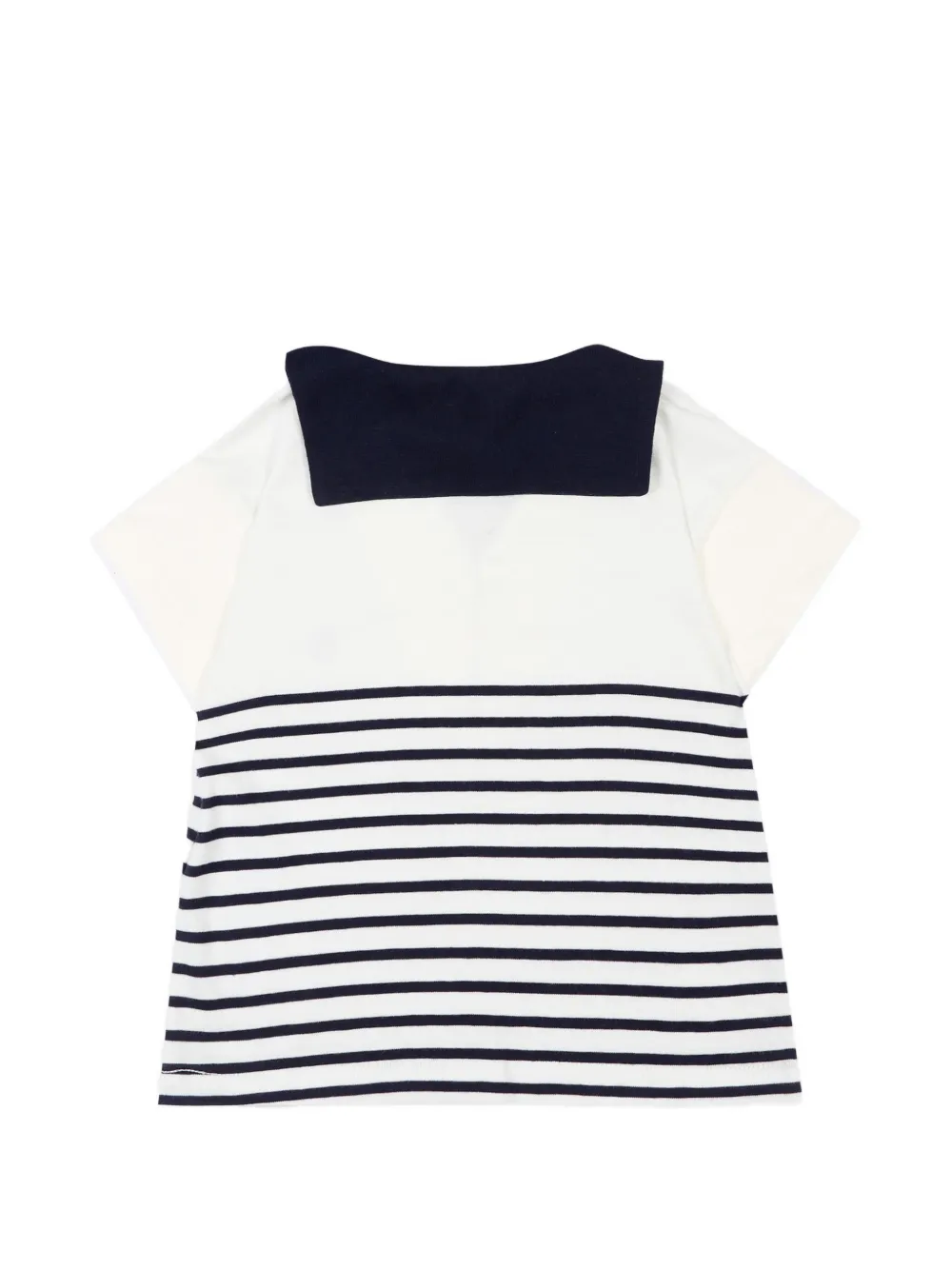 Petit Bateau Gestreept poloshirt Wit