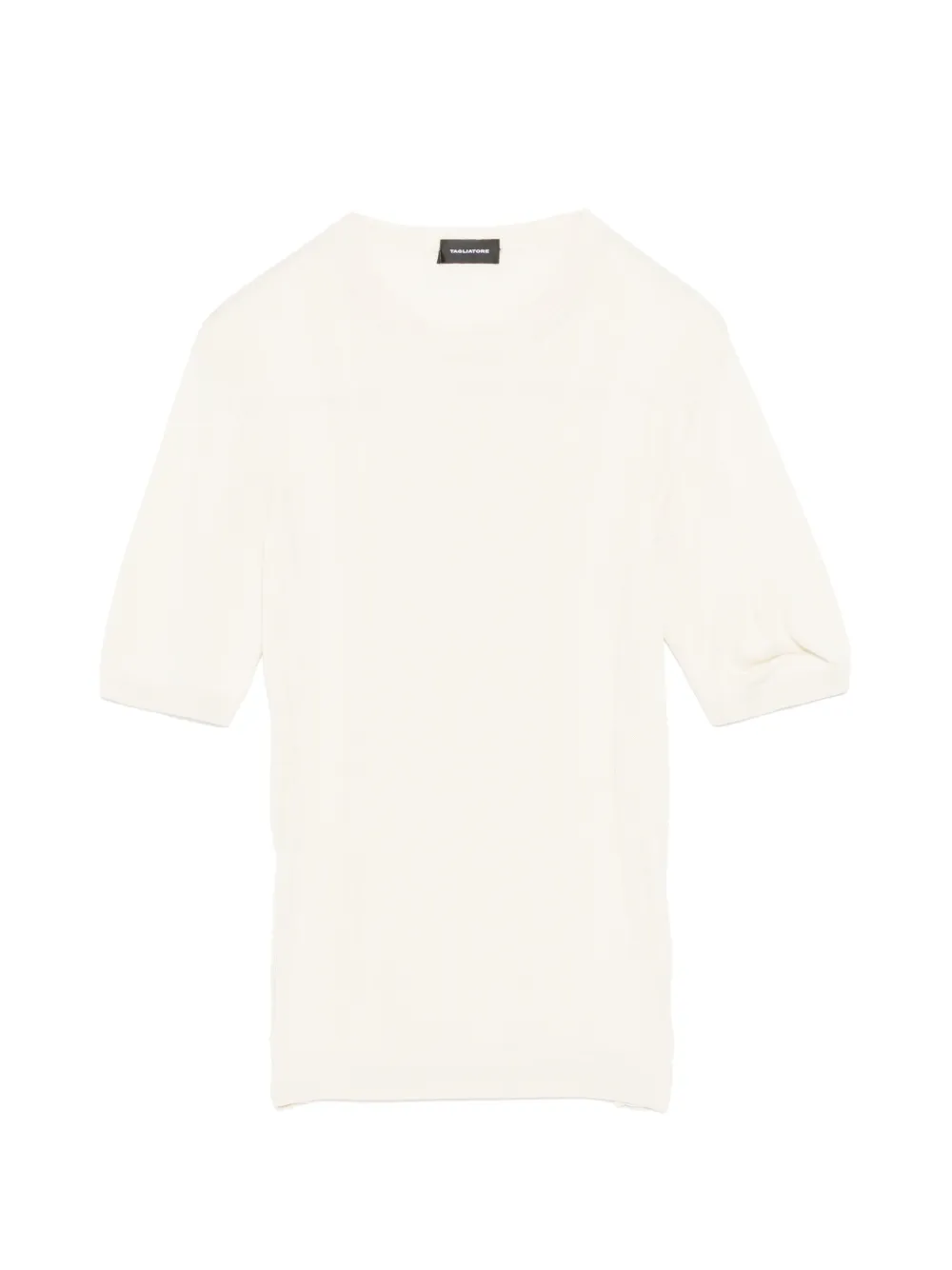 Tagliatore Gebreid T-shirt Beige