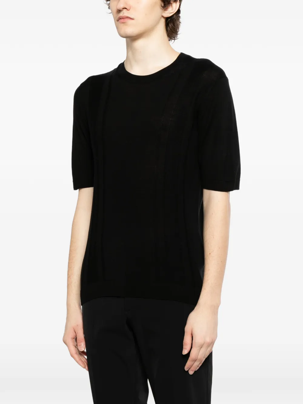 Tagliatore T-shirt met ronde hals Zwart