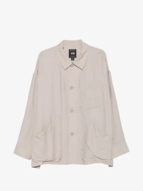 Y-3 patch-pocket overshirt 