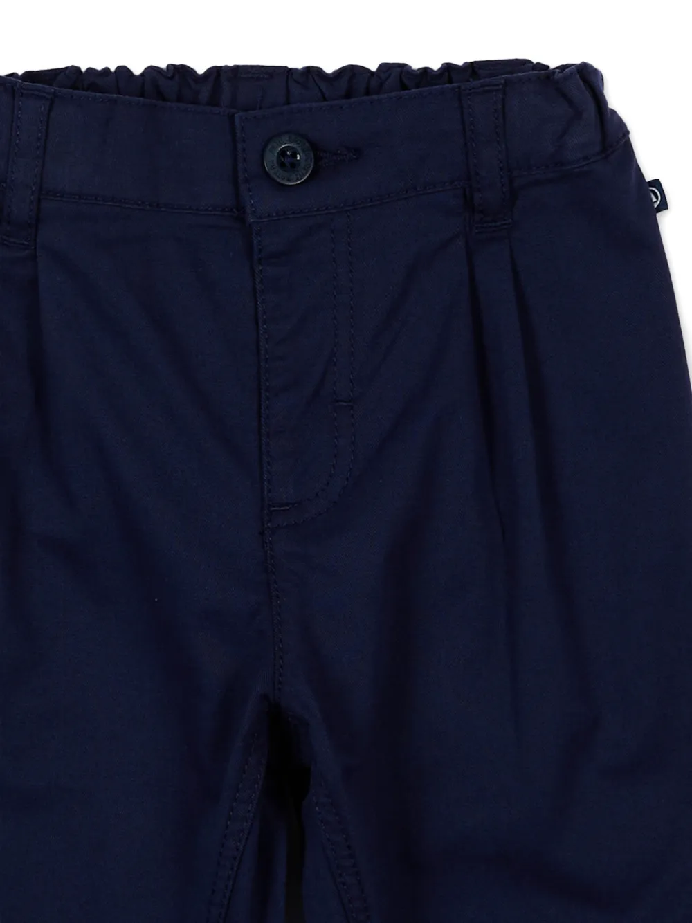  Petit Bateau Buttoned Pleated Trousers - Blue 