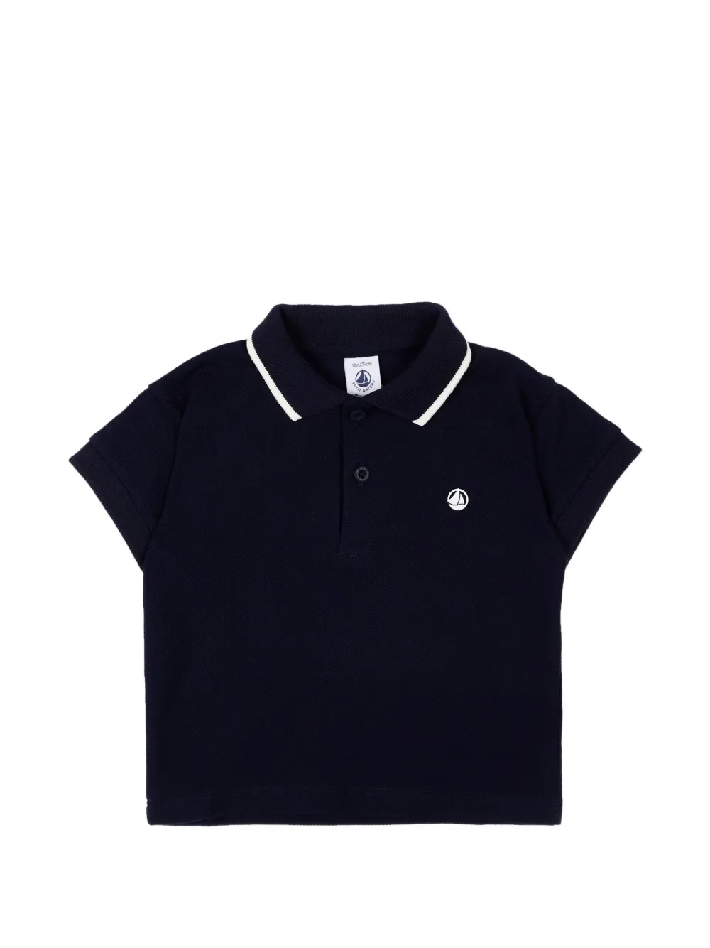 Petit Bateau short-sleeve polo shirt - Blu