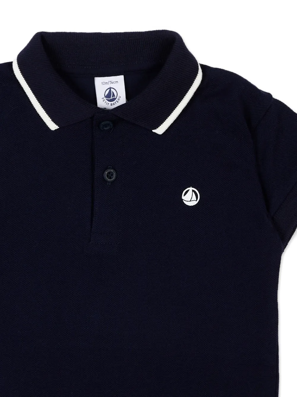 Petit Bateau Poloshirt met korte mouwen Blauw