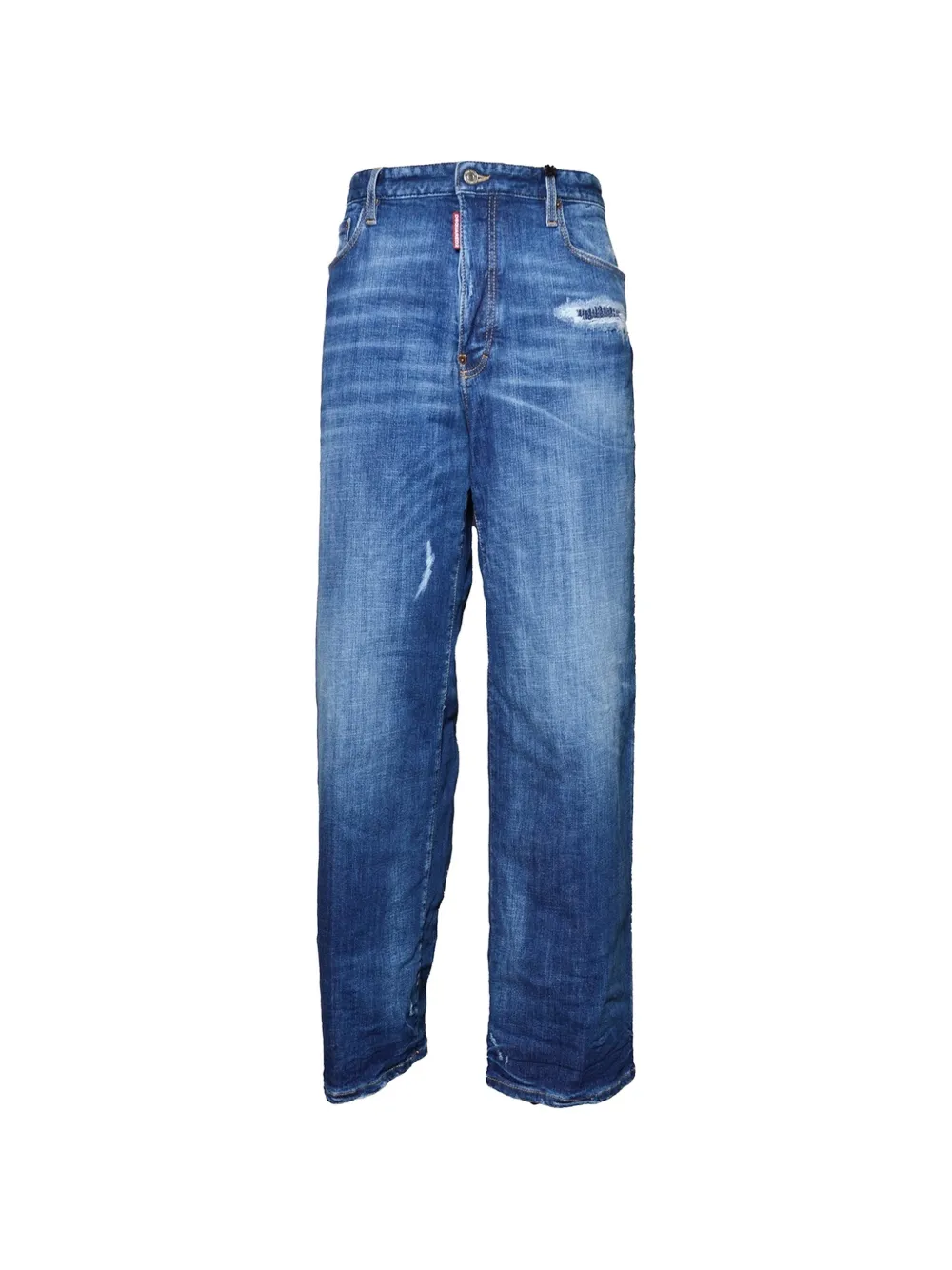 DSQUARED2 distressed whiskered jeans - Blu