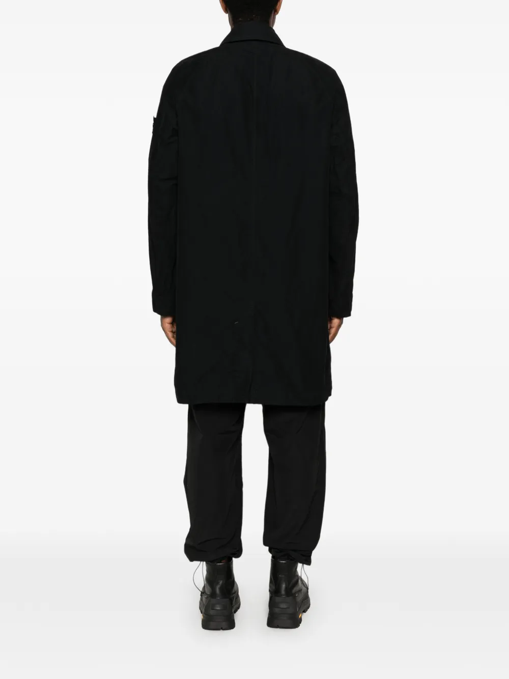 Stone Island Jas met logopatch Zwart