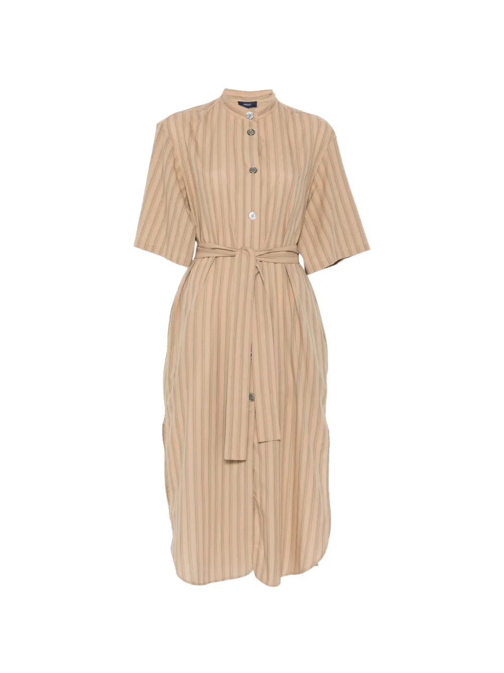 Soeur Izzo striped midi dress - Toni neutri