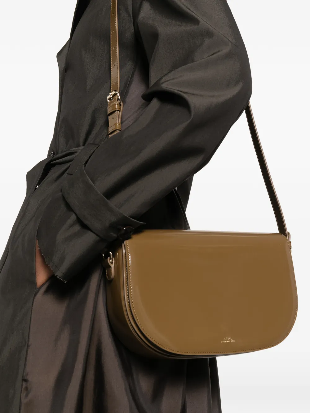  A.p.c. Large Le B-side Cross Body Bag - Green 
