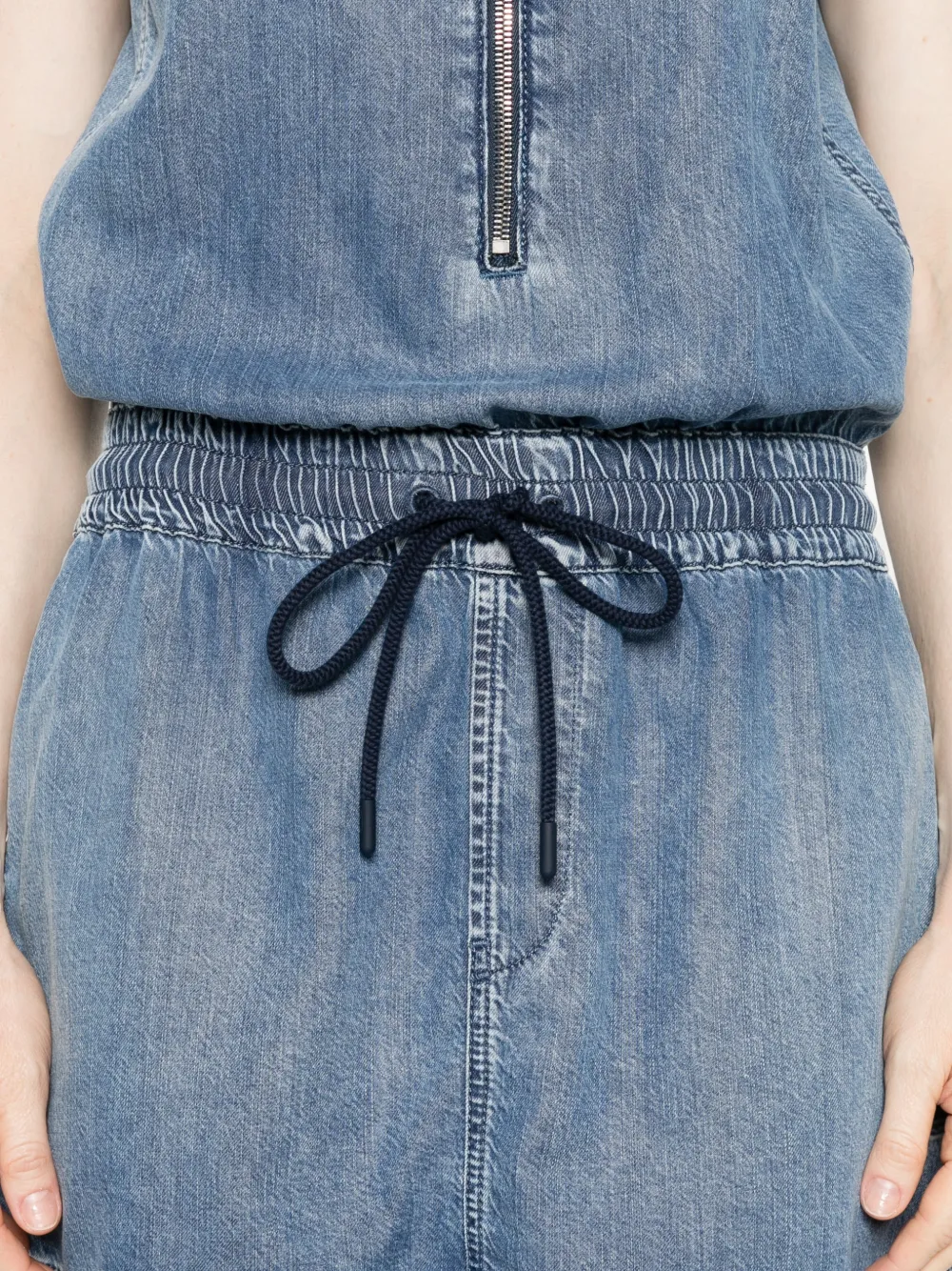 Diesel De-Slam-S mini-jurk met trekkoord Blauw