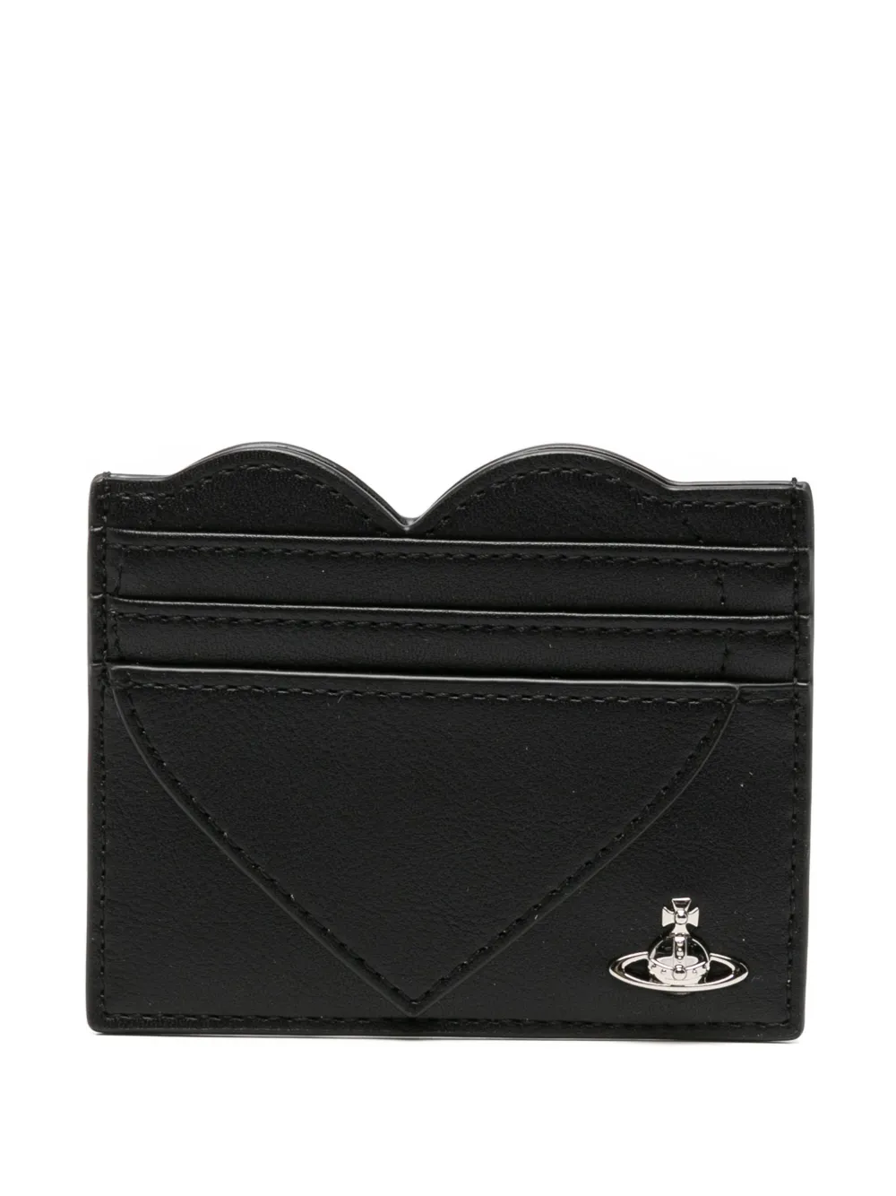 Vivienne Westwood heart-shaped Orb card holder - Nero