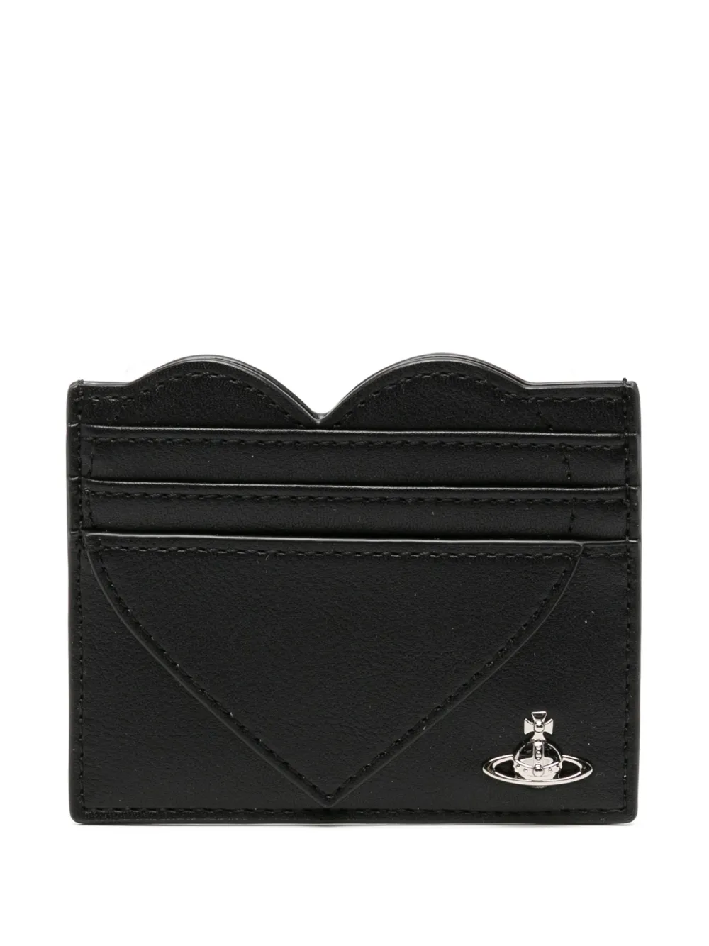 Vivienne Westwood heart-shaped Orb card holder - Nero