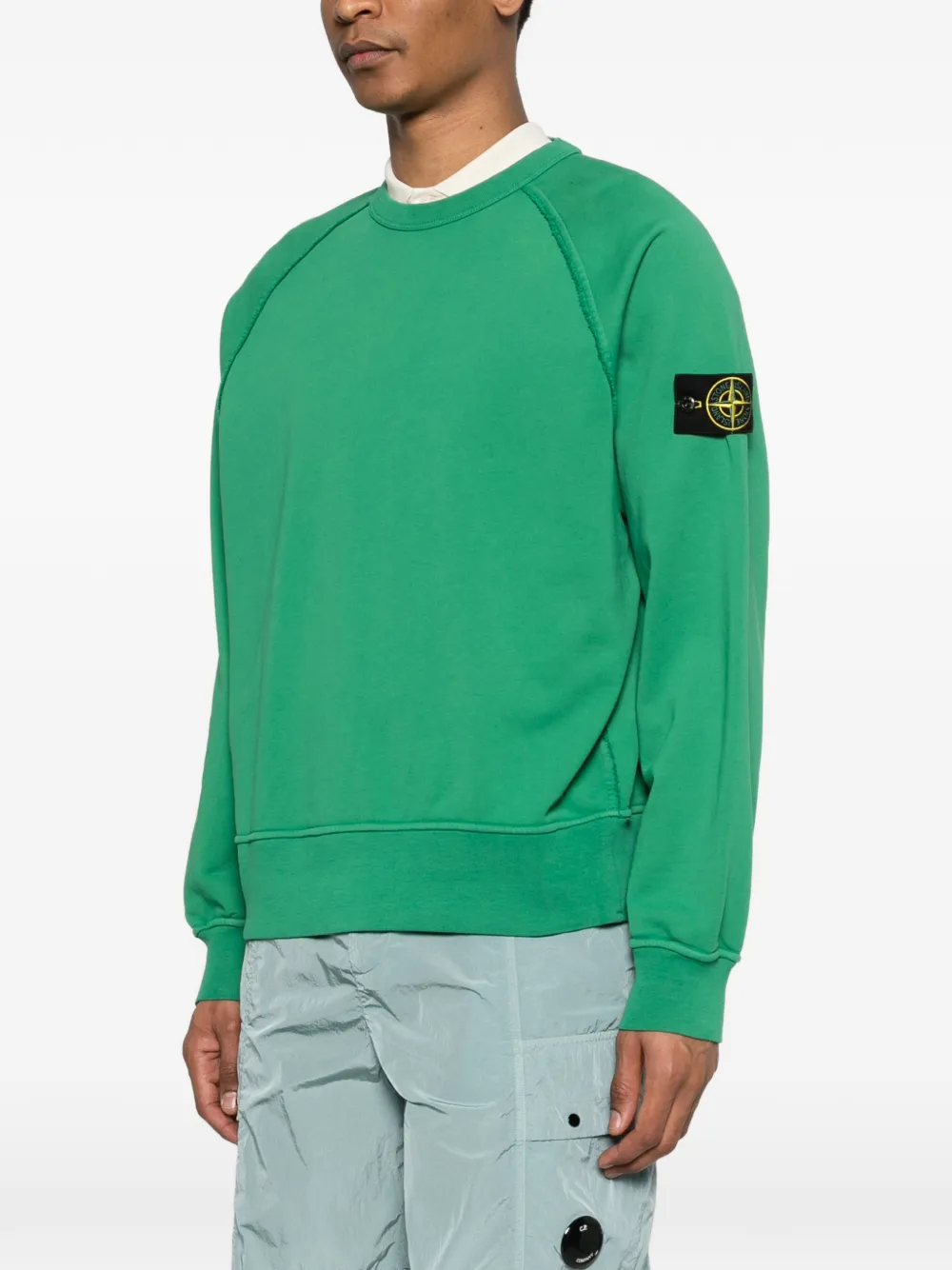  Stone Island Raglan-sleeve Sweatshirt - Green 