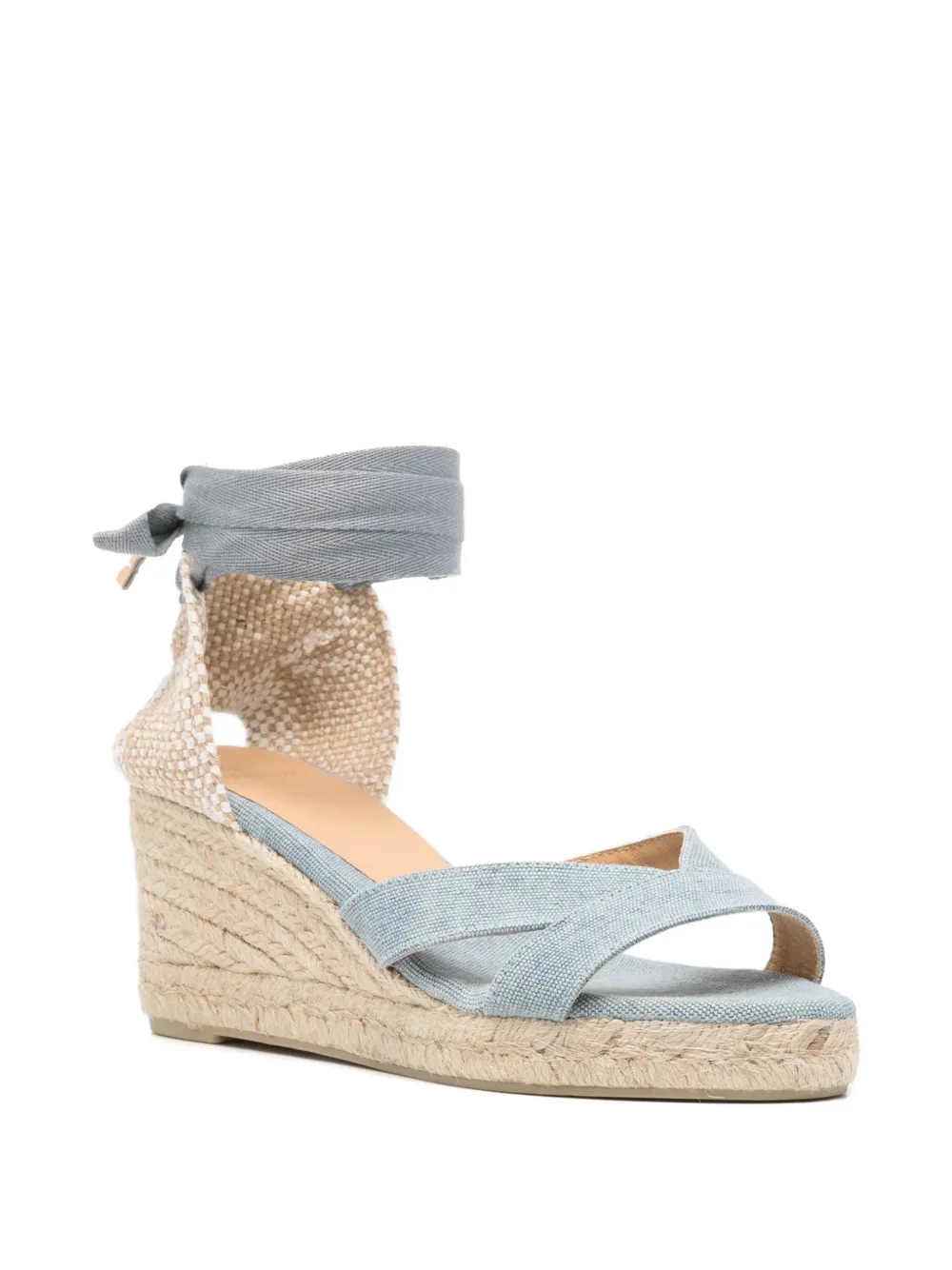 Castañer Crossover espadrilles met strik Blauw