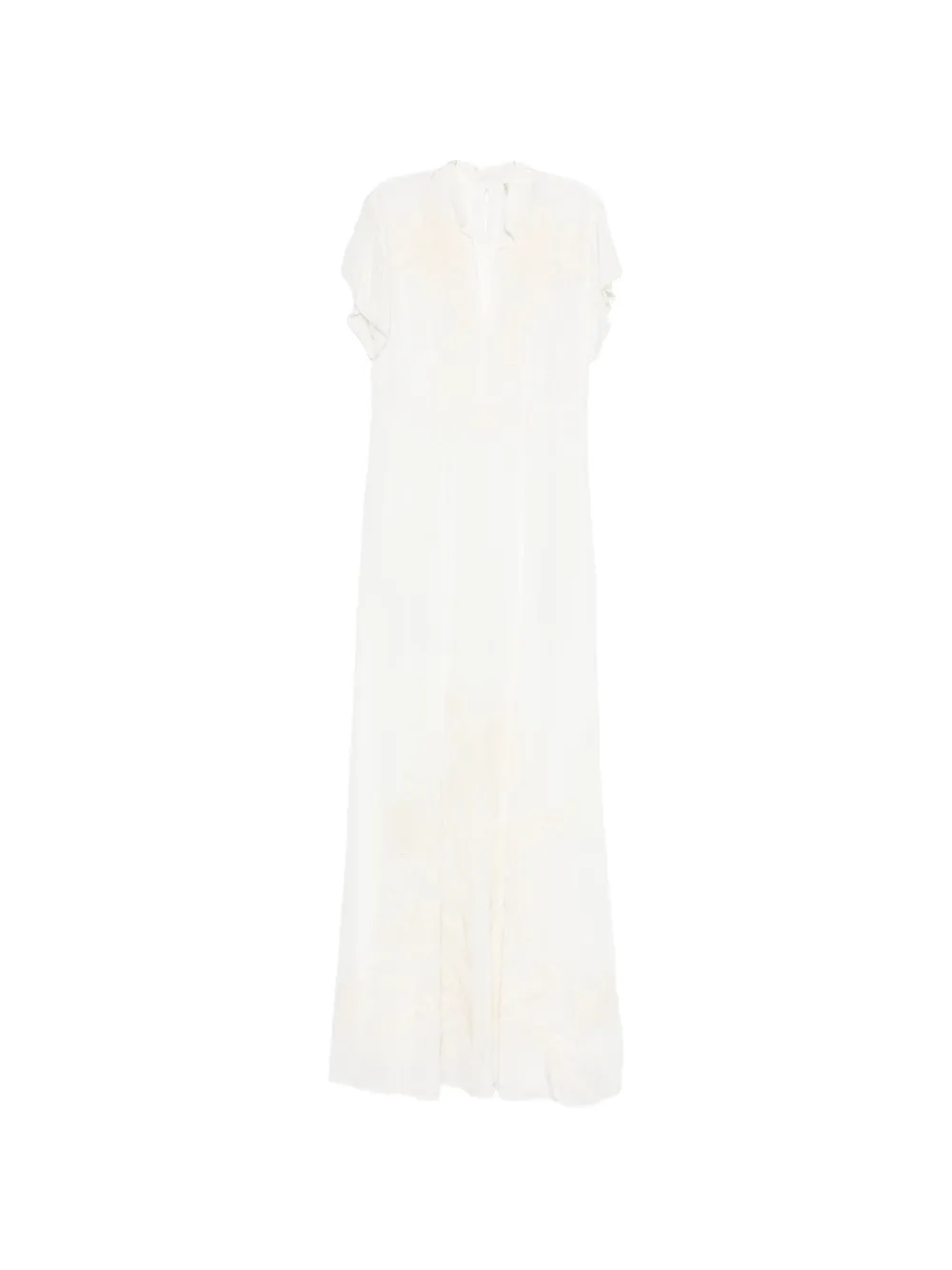 Forte Forte embroidered maxi dress - Bianco