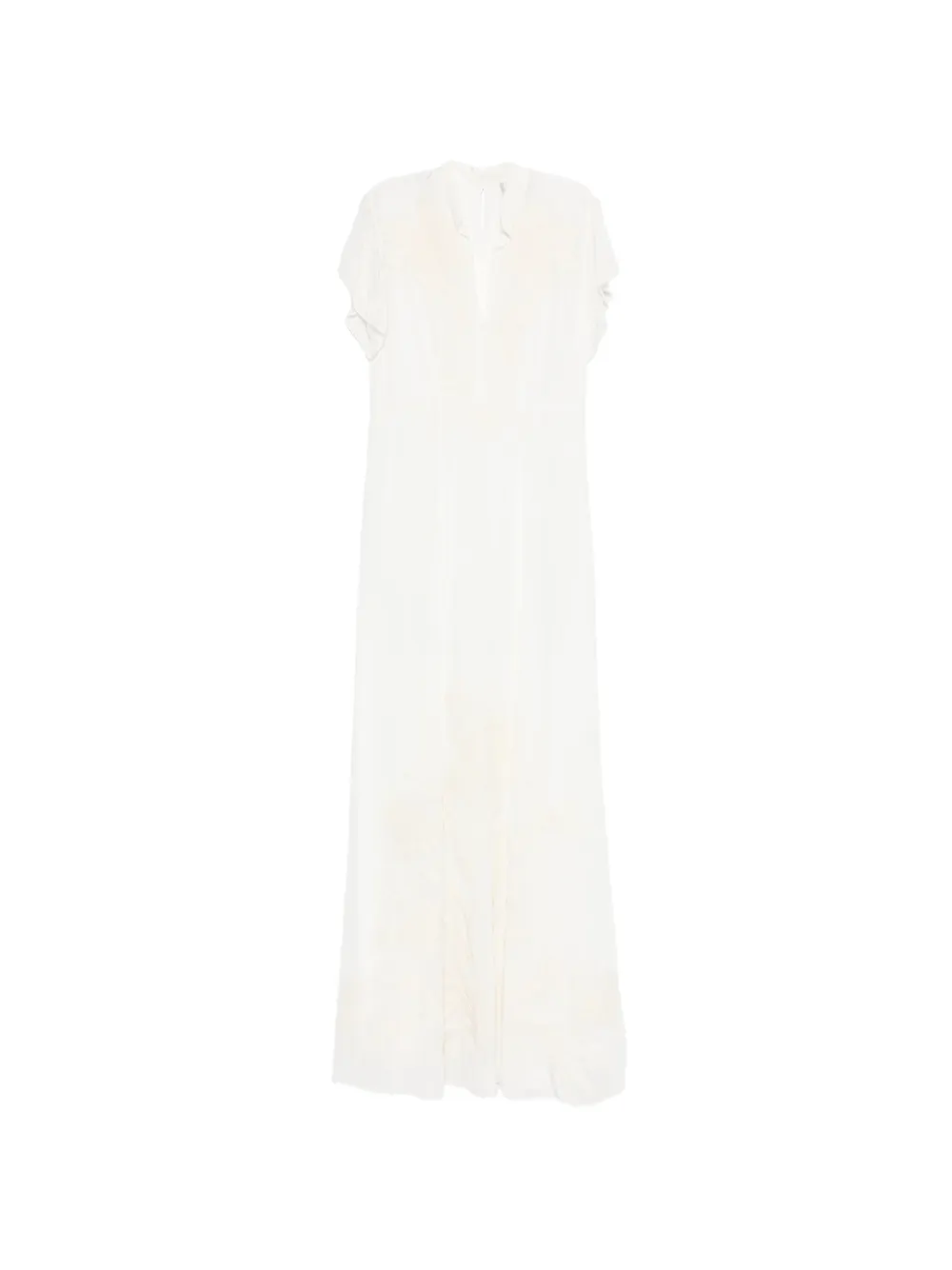 Forte Forte embroidered maxi dress - Bianco