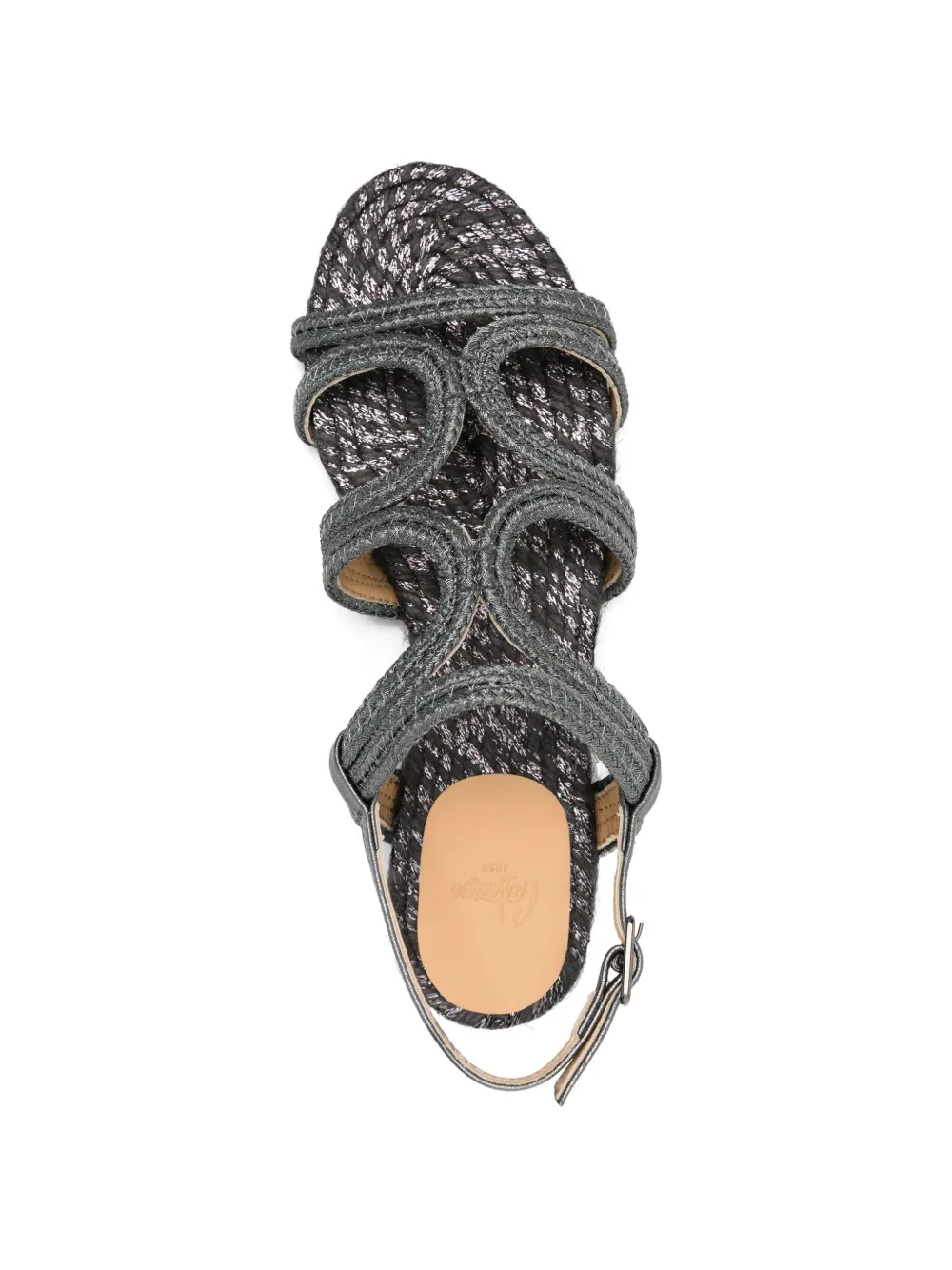 Castañer Geweven sandalen Grijs