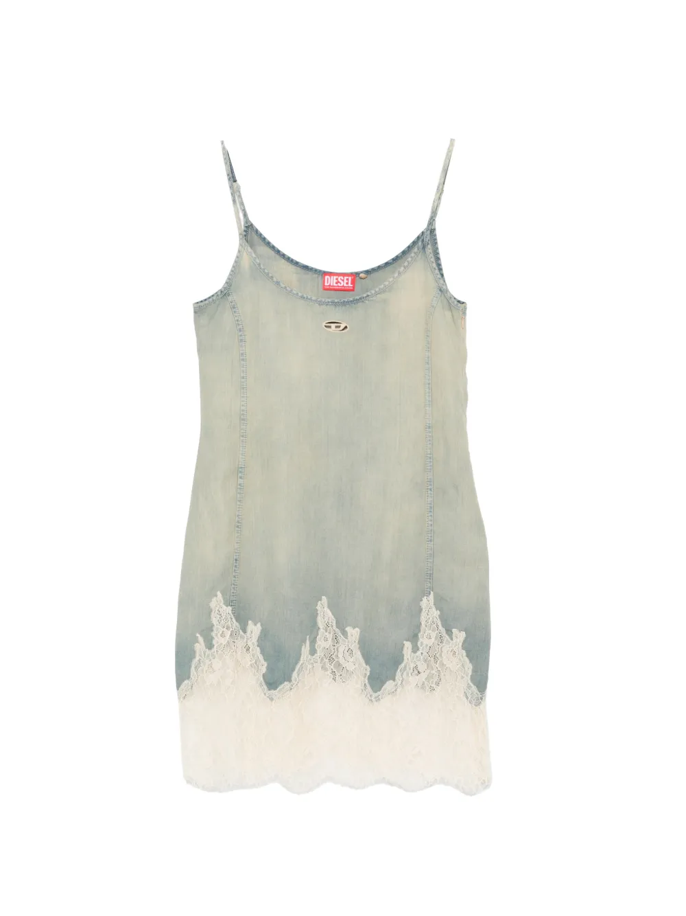 Diesel De-Odry-S lace-trim mini dress - Blu