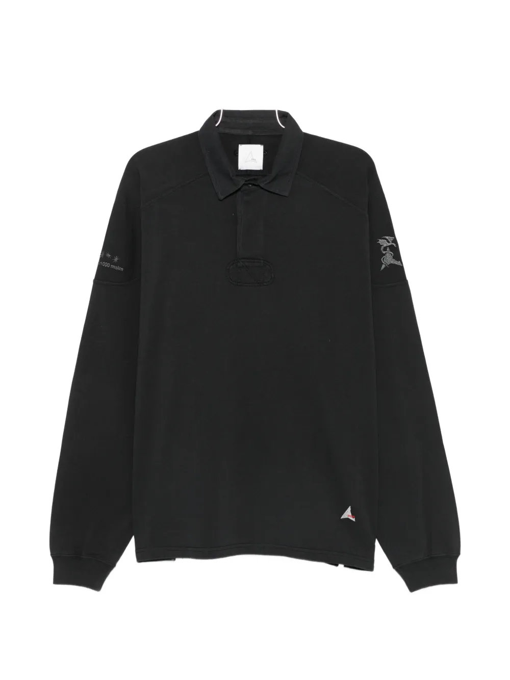 ROA Astrio long-sleeve polo shirt - Nero