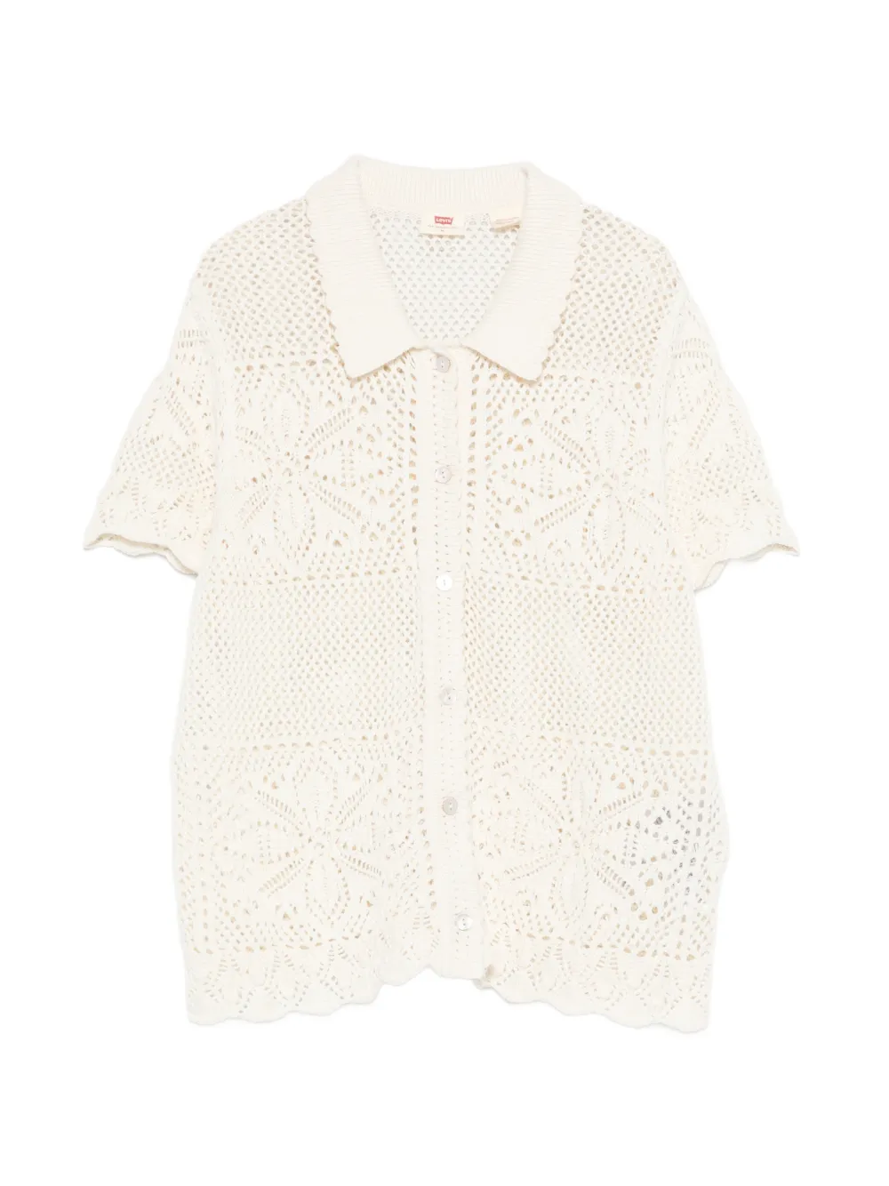 Levi's cotton crochet shirt - Toni neutri