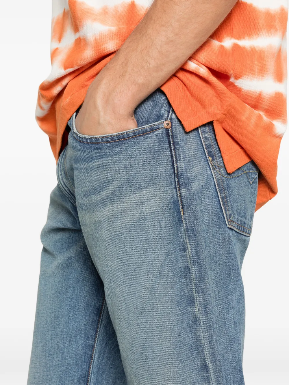Polo Ralph Lauren Jeans met logopatch Blauw