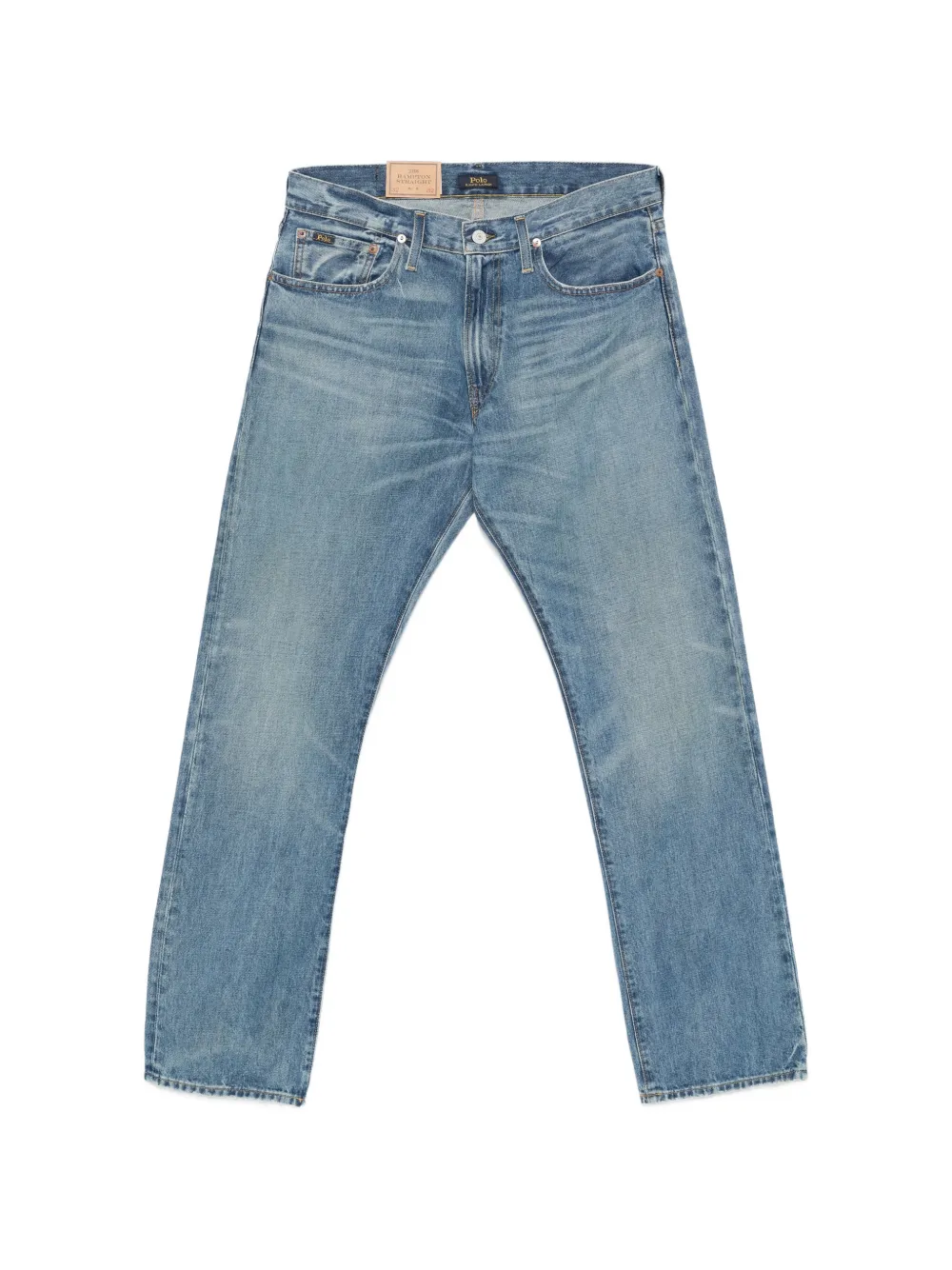 Polo Ralph Lauren logo-patch jeans - Blau