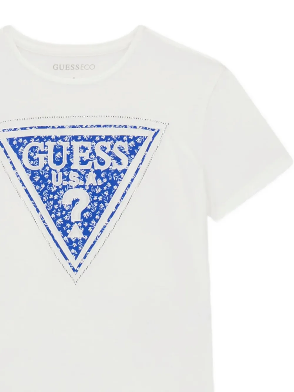 guess kids T-shirt met logo Wit