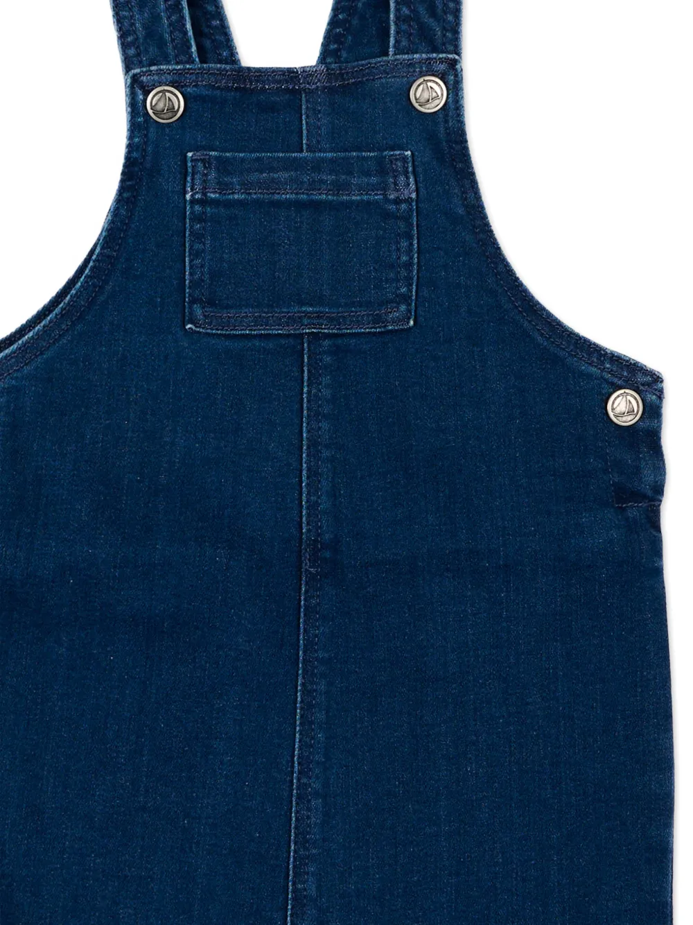  Petit Bateau Bib Denim Dungarees - Blue 