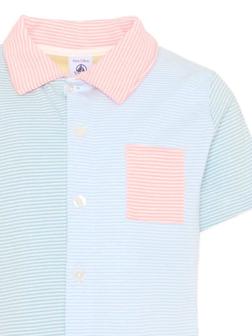  Petit Bateau Striped Pajamas Set - Blue 