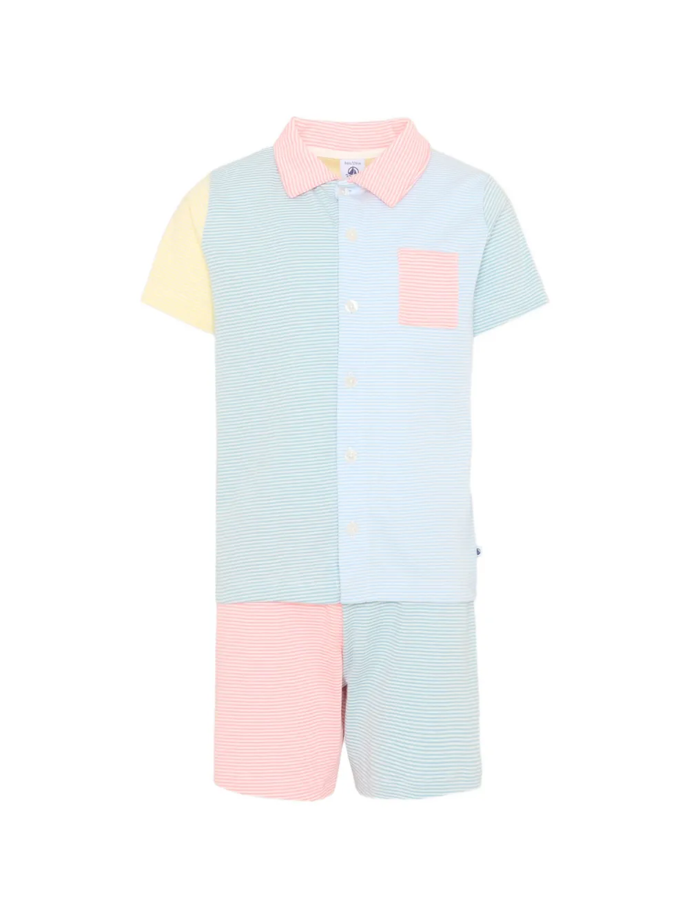 Petit Bateau striped pajamas set - Blu