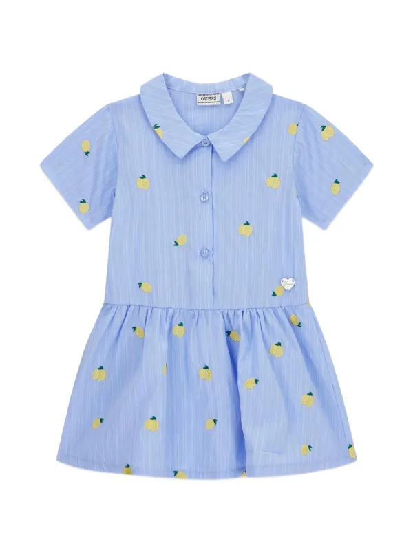 Guess Kids ストライプ レモン ワンピース | ブルー | FARFETCH JP