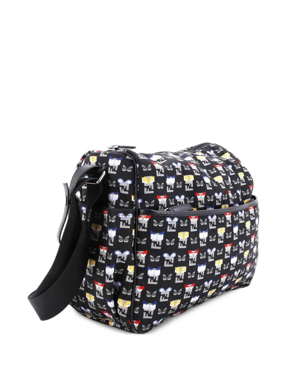 Monster Diaper Bag Printed Nylon Crossbody Bag