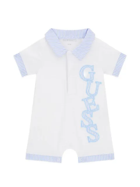 guess kids romper con ribete de rayas