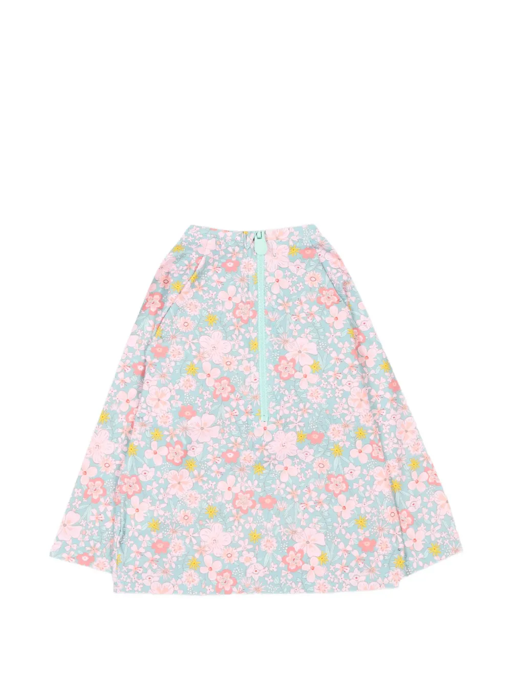 Petit Bateau Zonbescherming met bloemenpatroon Blauw
