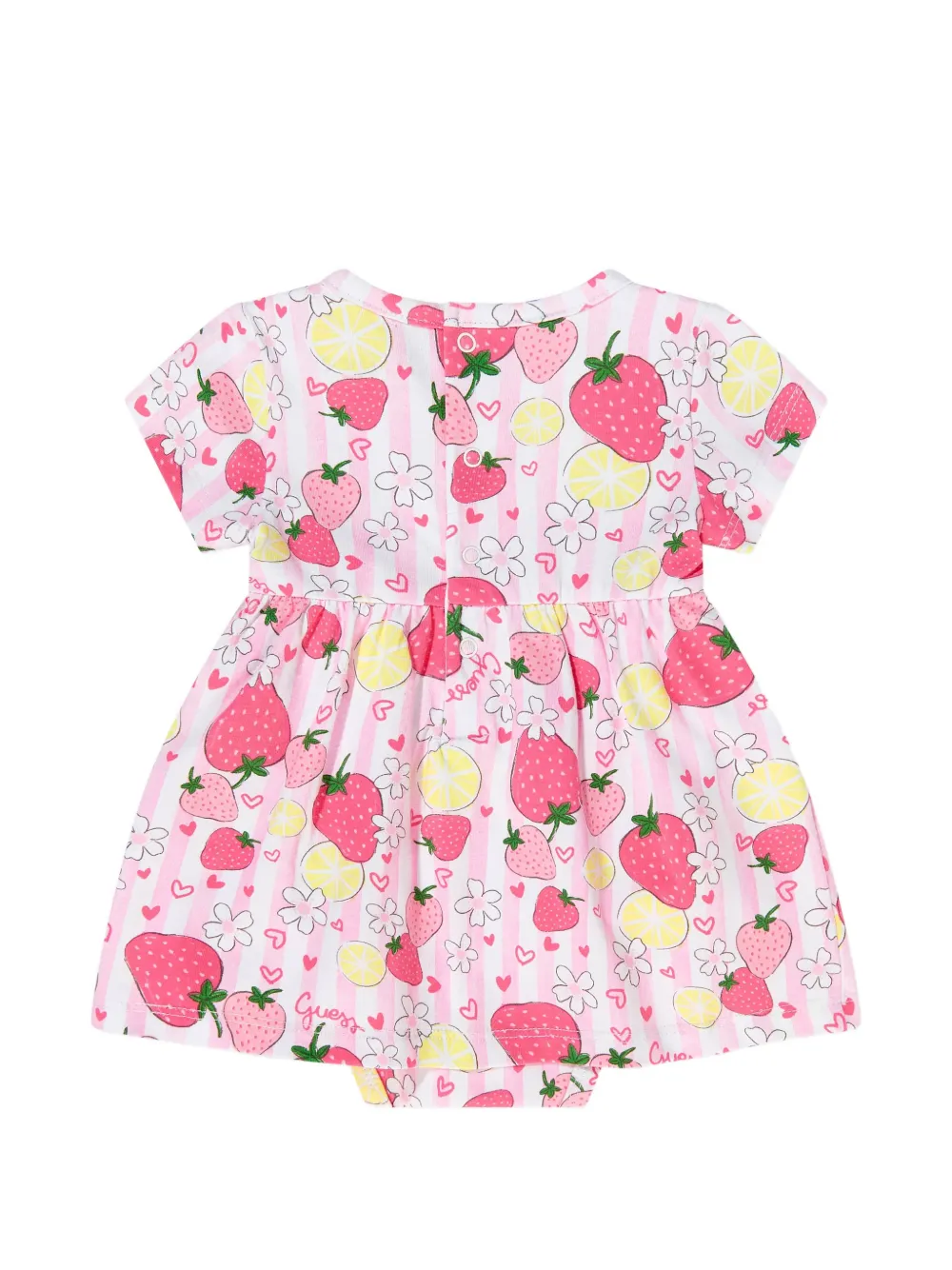 guess kids Gestreepte jurk Roze